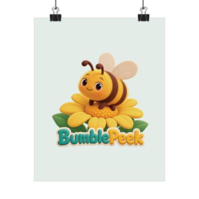 Bumble and the Sunflower matte poster product preview