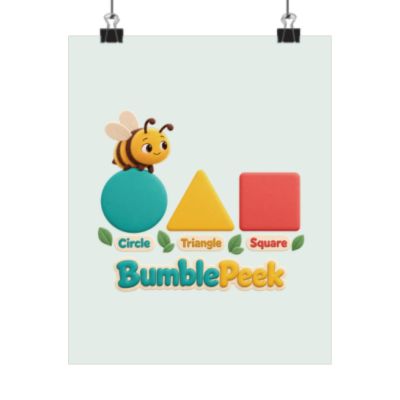 Garden Shapes matte poster product preview